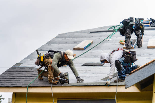 Professional Gutter Installation technician working in Kinston, NC
